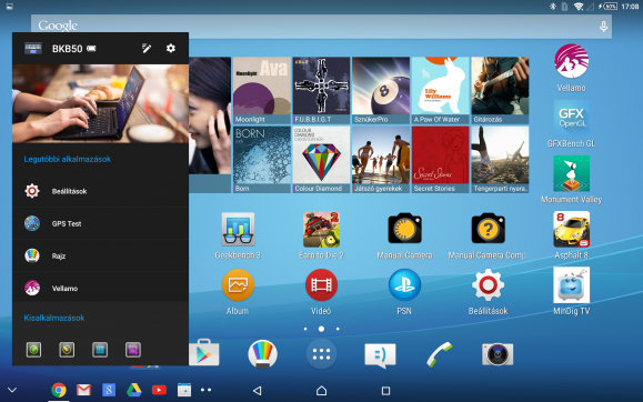 A Sony Xperia Z4 Tablet dokkolószoftvert is kapott