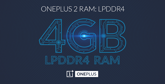 4 GB LPDDR4 RAM Oneplus 2
