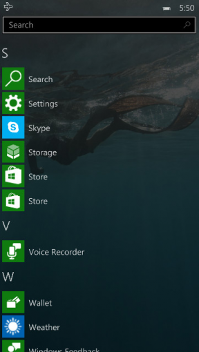 Áttetsző csempék jellemzik a Windows 10 mobilos felületét