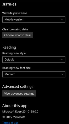 A beállításmenük sötét háttere viszont megmarad