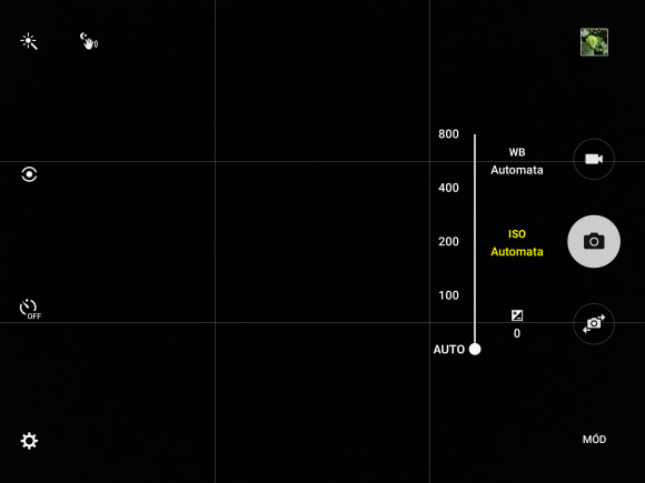 A Samsung Galaxy Tab S2 kameraszoftvere a Galaxy S6 hasonló alkalmazásával megegyező