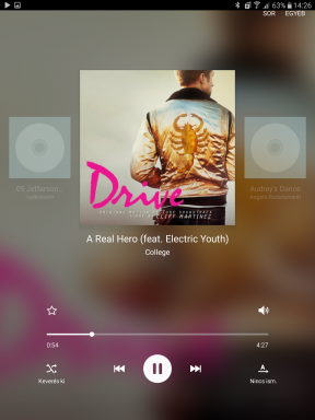 A Samsung Galaxy Tab S2 zenelejátszója átlátható, funkcióban gazdag és könnyen kezelhető