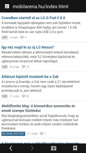 A MyPhone Hammer Axe LTE böngészője AOSP-alapú