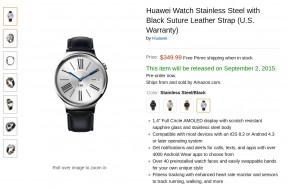 Az olcsóbbik Huawei Watch kiszerelések is roppant mutatósak