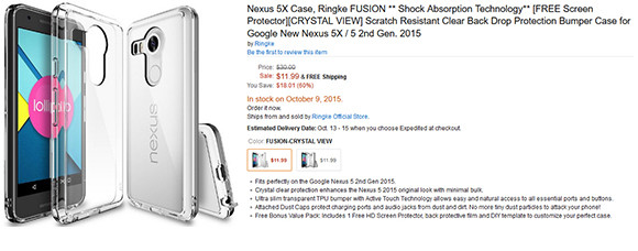 Már tokot is rendelhetünk a Nexus 5 (2015)-höz