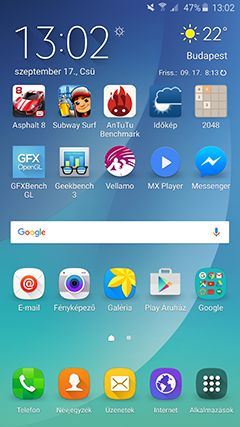 Samsung Galaxy Note5 screenshot