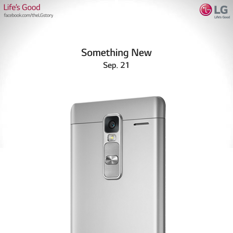 Be- nem, csak megmutatta következő készülékét az LG, amelyet szeptember 21-én leplez le teljes valójában