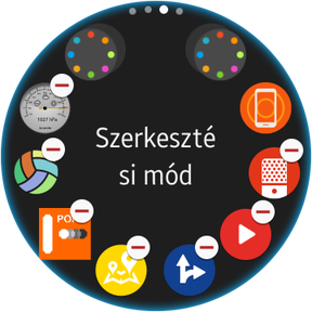 Az alkalmazásmenü egy oldala. Innen is gyorsan meg lehet szabadulni a feles appoktól.