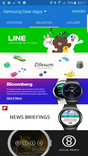 Az androidos Gear Manager kezeli a mobil részéről a Gear S2-t és opcióit