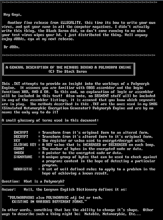 Pile egyik vírusleírása