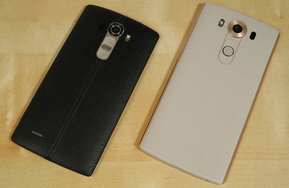 Az LG G4 bőr illetve az LG V10 Dura Skin hátlapja