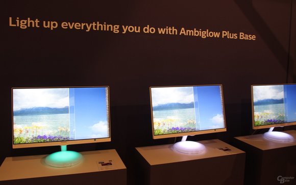 Philips AmbiGlow+ monitorok világító talppal