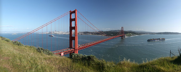 Az általam talán legjobban várt látvány: a Golden Gate és San Francisco