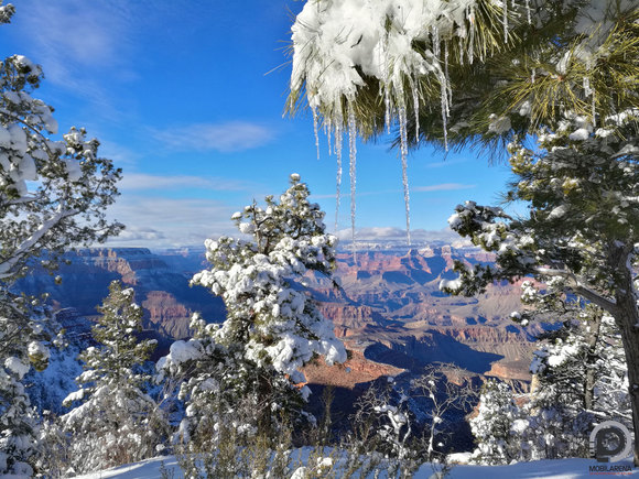 Egyébként is bámulatos a Grand Canyon, hát még télen...