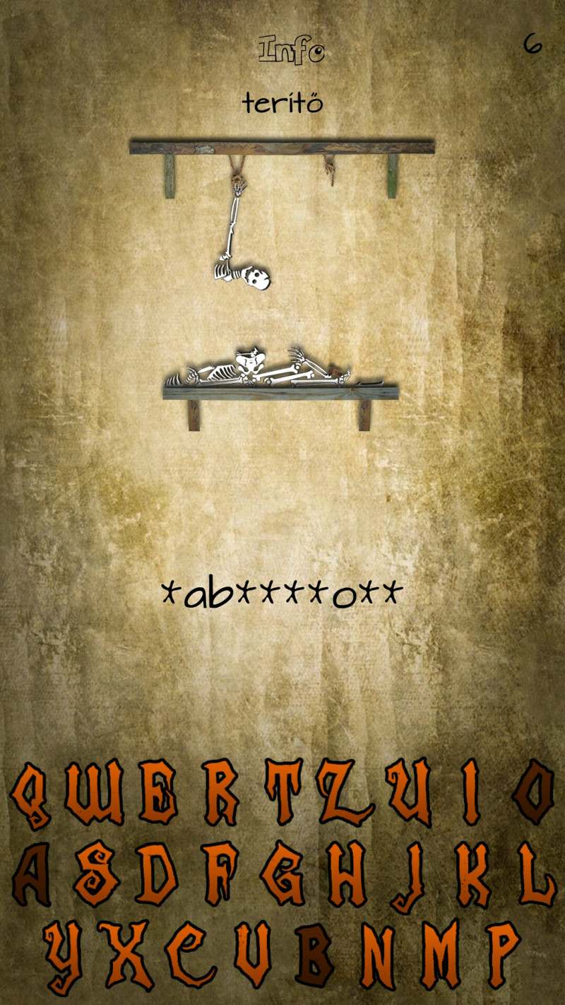 Akasztófa bemutató (Android)