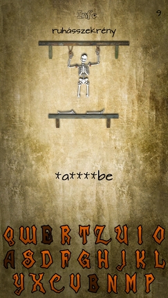 Akasztófa bemutató (Android)