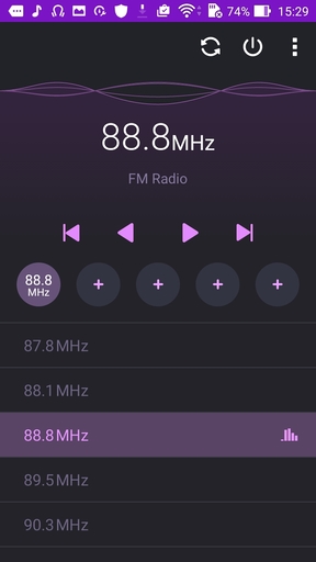 A zenelejátszó és az FM-rádió