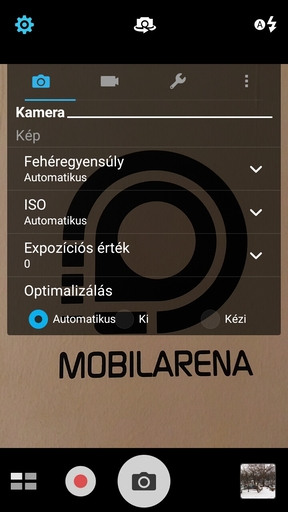 A kamera beállításai és üzemmódjai
