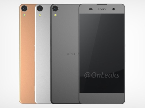 A renderképek is vékony oldalkereteket mutatnak az „Xperia C6” esetében