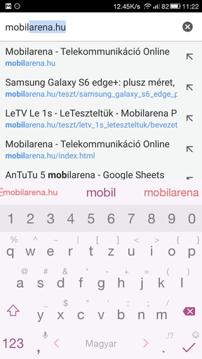 A SwiftKey egyik erénye a témázás, hölgy felhasználóknak szóló színösszeállítás is elérhető