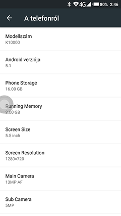 Oukitel K10000 Screen Shot
