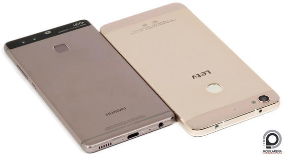 A P9-nek (balra) dupla annyi hátlapi kamerája van, mint a LeTV Le 1s-nek