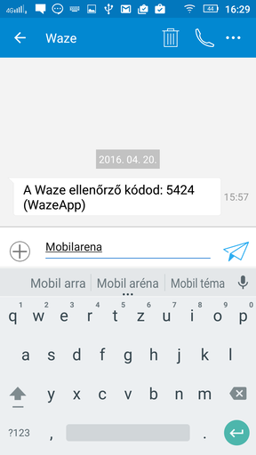 A tárcsázó és a billentyűzet/SMS-kezelő