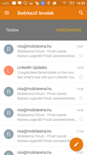 Az e-mail kliens és a SYNCit