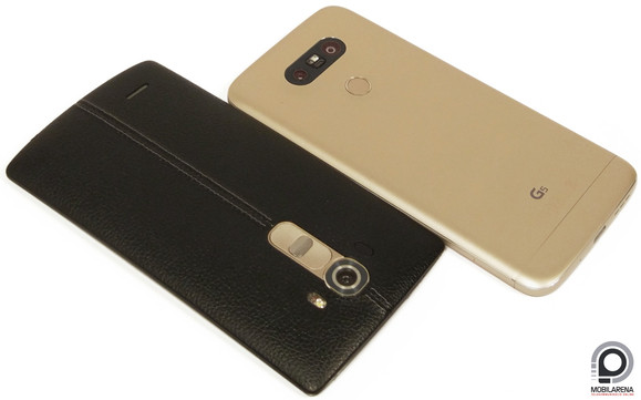 A LG idei és tavalyi csúcsmodellje hátulról meglehetősen különböző