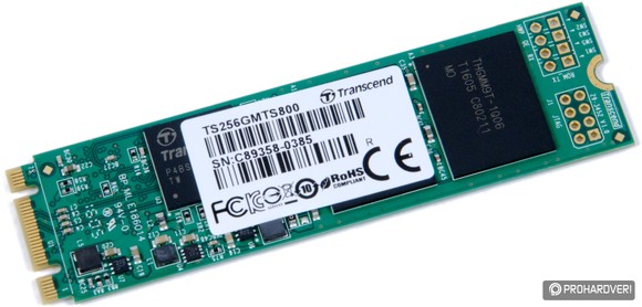 A Transcend MTS800 256 GB