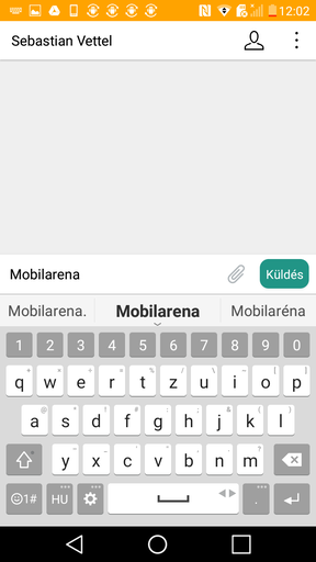 A tárcsázó és a billentyűzet/SMS-kezelő