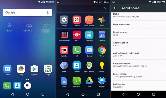 Így néz ki a Marshmallow az 5,5 hüvelykes kijelzővel szerelt variánson.