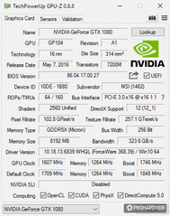 Referencia GeForce GTX 1080 / ASUS ROG Strix GeForce GTX 1080 / MSI GeForce GTX 1080 Gaming X 8G