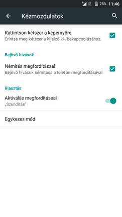 Van egykezes mód és duplakoppos feloldás is.