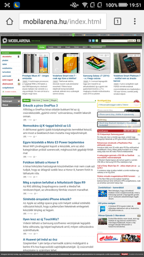 A készülékben található szenzorok és a Chrome böngésző