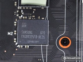 A Samsung GDDR5 chipek