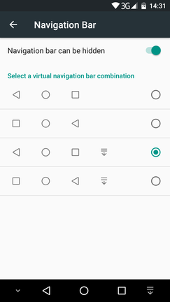 A legfontosabb extra a testre szabható alsó sáv.
