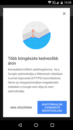 Természetesen Google Chrome-ból is a legfrissebbet kapjuk.