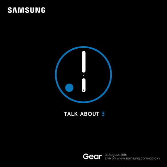 A legújabb Samsung poszter szerint a Gear S3 már augusztus 31-én megmutatja magát a publikumnak