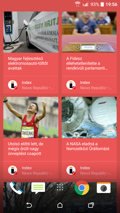 BlinkFeed és gyári képszerkesztő.