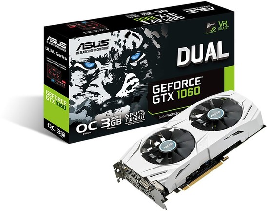 ASUS GeForce GTX 1060 3 GB Dual OC