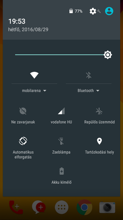 Szinte mindenhol a gyári Android köszön vissza.
