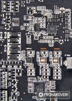 A Samsung GDDR5 chipek és a VRM komponensei
