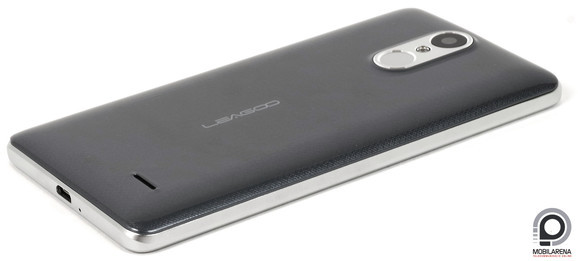 A Leagoo M5 hátlapja nem szép, viszont ennyiért elismerésre méltó az ujjlenyomat-olvasó beépítése
