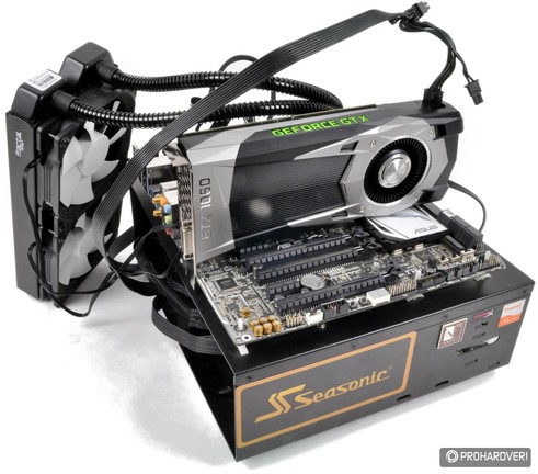 Tesztkonfigurációnk a Fractal Design Kelvin S24-gyel