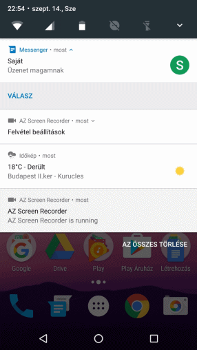 Összekapcsolt és szétnyitható értesítések, illetve az azonnali válaszadás