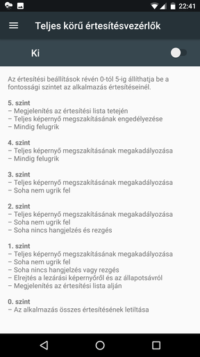 Az átrendezhető kapcsolópanel (balra) és az értesítési finombeállítások a kezelőfelület-hangolóban