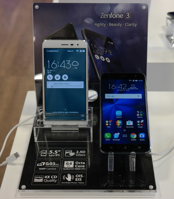 Asus Zenfone 3 5,5 és 5,2 hüvelykes képátlóval