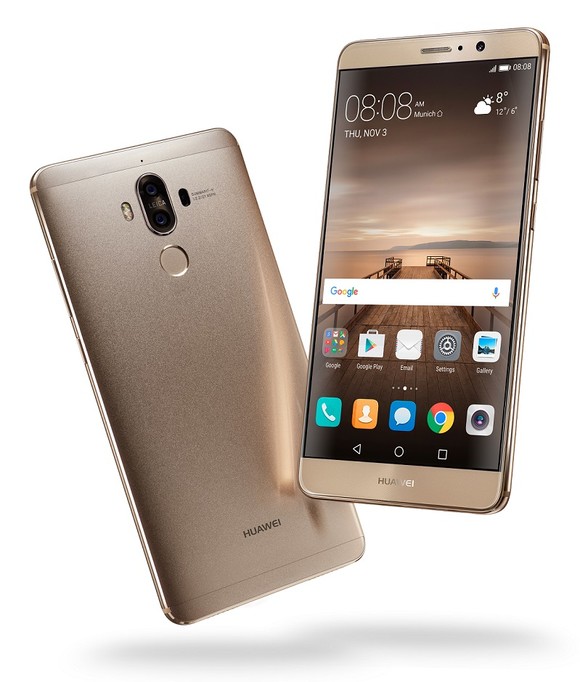 A "sima" Mate 9, Huawei márkafelirattal