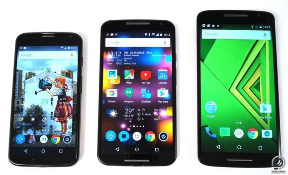 A Moto X három generációja